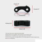OT243 2 PCS Aluminum Alloy Window Latch Hinge Pivot for 95-04 Tacoma 00-06 Tundra Rear Quarter BL, OT243