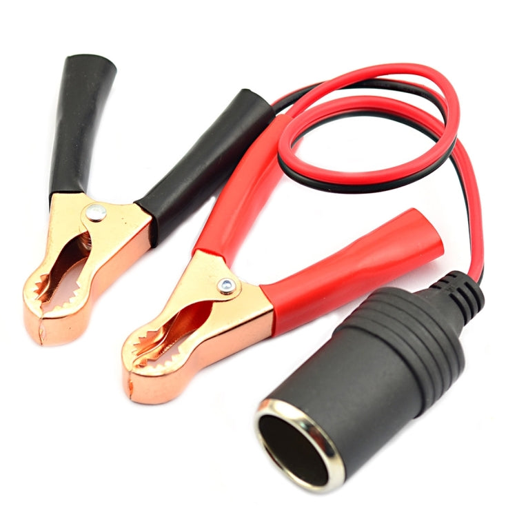 12-24V Car Cigarette Lighter Battery Clip Adapter Cable(Red + Black), 12-24V 12-24V