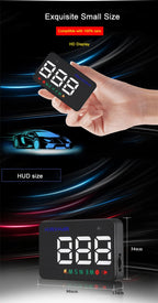 Geyiren A5 HUD 3.5 inch Car Head Up Display with GPS System, Two Mode Display, Light Sensors, KM/h MPH Speed, Compass, Speed Alarm, A5(Black), A5 (Green Light)