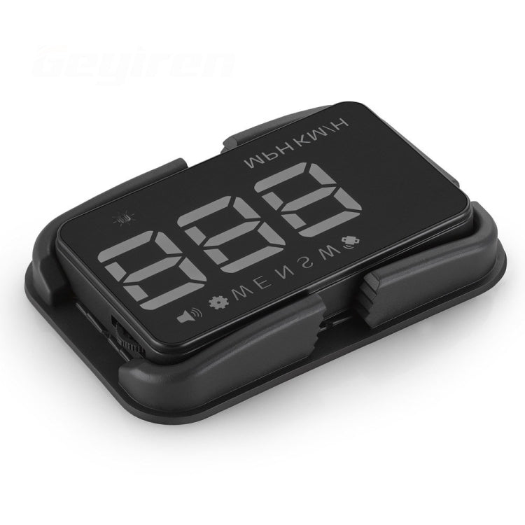 Geyiren A5 HUD 3.5 inch Car Head Up Display with GPS System, Two Mode Display, Light Sensors, KM/h MPH Speed, Compass, Speed Alarm, A5(Black), A5 (Green Light)