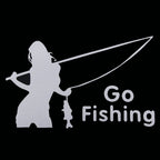 Beauty Go Fishing Styling Reflective Car Sticker, Size: 14cm x 8.5cm, Fishing Styling 2, Styling Reflective 2