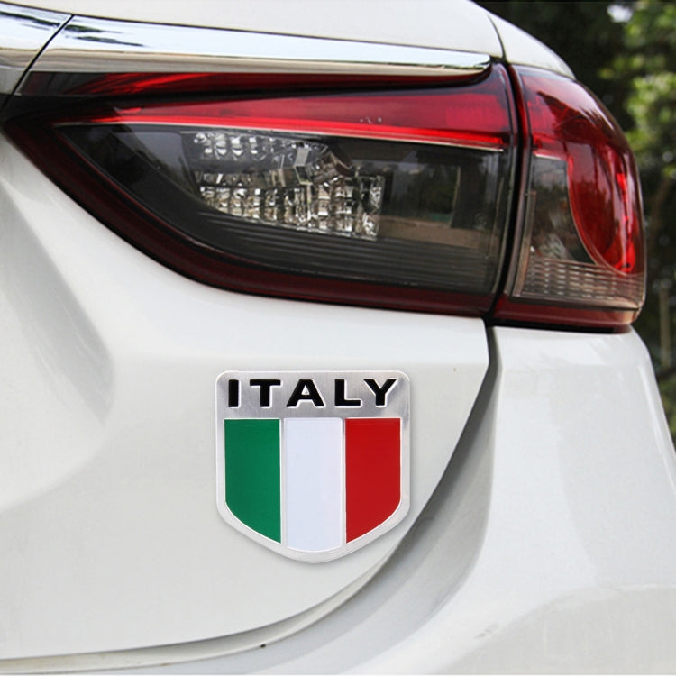 Shield Shape Metal Car Badge Decorative Sticker, Size: Small, French Flag, Italy Flag 2 – Waterproof Italy Flag 2 Italy Flag 2