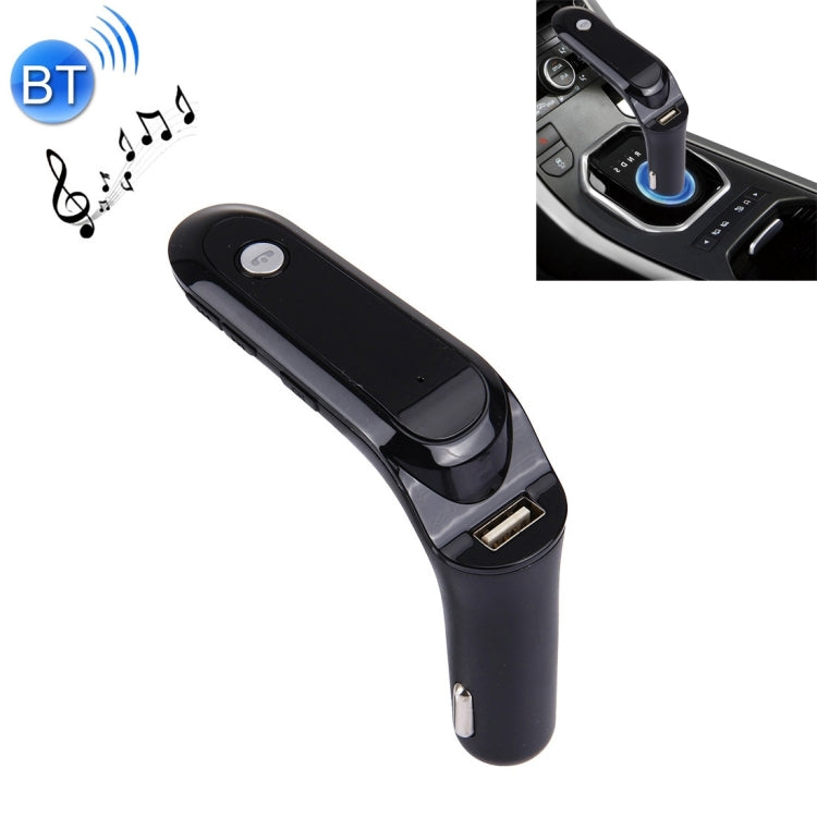 CARS7 Bluetooth Car Charger with Digital Display for Mobile Phone Black