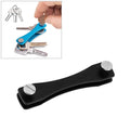 Portable Metal Key Storage Clip, (Black), (Orange), (Pink), (Green), (Grey), (Red) – Aluminum Alloy (Black) Black
