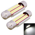 2 PCS Festoon 39mm 2W 200LM White Light 20 LED SMD 4014 Error Free License Plate Lights Car Light Bulb, 39mm 39mm
