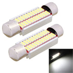 2 PCS 41mm 2W 240LM White Light 24 LED SMD 4014 Error Free License Plate Lights Car Light Bulb, 41mm 41mm
