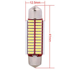 2 PCS 41mm 2W 240LM White Light 24 LED SMD 4014 Error Free License Plate Lights Car Light Bulb, 41mm