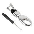 Car Metal Key Holder With Two Rings, Key Holder With Two Rings(Black) Key Holder With Two Rings(Black) Black