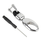 Car Metal Key Holder With Two Rings, Key Holder With Two Rings(Black) Key Holder With Two Rings(Black) Black