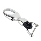 Car Metal Key Holder With Two Rings, Key Holder With Two Rings(Black)