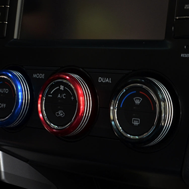 3 PCS Car Aluminum Air Conditioner Knob Case For Subaru – Durable Build, Easy to Use, For Subaru(Silver), For Subaru(Black), For Subaru(Blue), For Subaru(Red) For Subaru(Black) Black