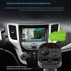 805E Dual USB Charging Bluetooth FM Transmitter MP3 Music Player Car Kit, Support Hands-Free Call & Read TF Card / U Disk Music, 805E