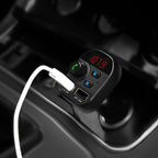 805E Dual USB Charging Bluetooth FM Transmitter MP3 Music Player Car Kit, Support Hands-Free Call & Read TF Card / U Disk Music, 805E