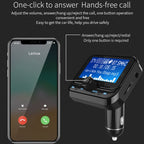 BC32 Dual USB Charging Bluetooth Hand-free Car Charger FM Transmitter MP3 Music Player Car Kit, Support Hands-Free Call & Micro SD Recording & Voltage Detection, BC32