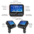BC32 Dual USB Charging Bluetooth Hand-free Car Charger FM Transmitter MP3 Music Player Car Kit, Support Hands-Free Call & Micro SD Recording & Voltage Detection, BC32
