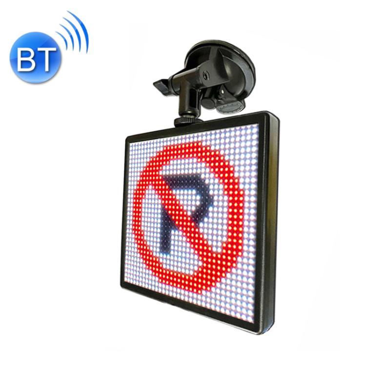 32x32 Pixel Full Color Wireless Bluetooth APP Control Emoticon Smile Faces LED Car Sign LED Display Lighting Board, 32x32 Pixel Car Charging 32x32 Pixel Car Charging
