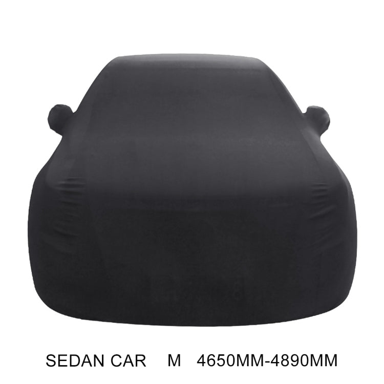 Anti-Dust Anti-UV Heat-insulating Elastic Force Cotton Car Cover for Sedan Car, Size: M, 4.65m~4.89m, Size: M, 4.65m~4.89m – Wear-resistant