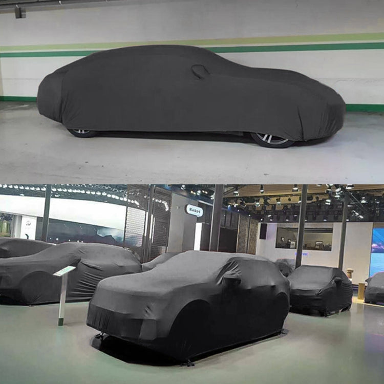 Anti-Dust Anti-UV Heat-insulating Elastic Force Cotton Car Cover for Sedan Car, Size: S, 4.3m~4.65m, Size: S, 4.3m~4.65m – Wear-resistant