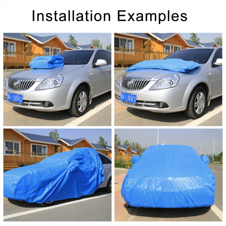 Anti-Dust Anti-UV Heat-insulating Elastic Force Cotton Car Cover for Sedan Car, Size: S, 4.3m~4.65m, Size: S, 4.3m~4.65m – Wear-resistant