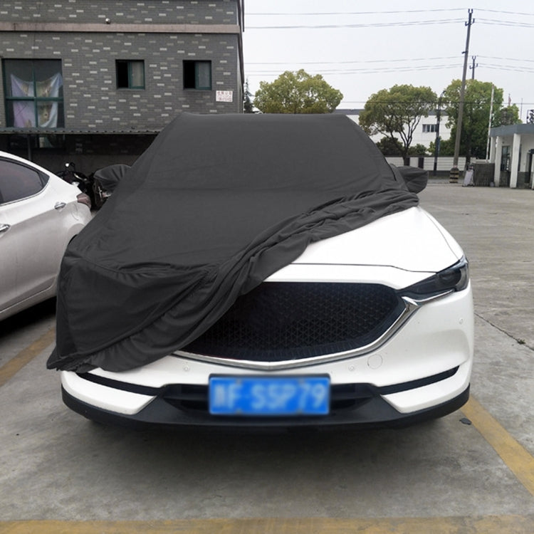 Anti-Dust Anti-UV Heat-insulating Elastic Force Cotton Car Cover for Sedan Car, Size: S, 4.3m~4.65m, Size: S, 4.3m~4.65m – Wear-resistant