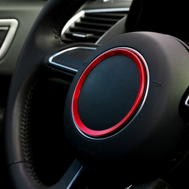 Car Aluminum Steering Wheel Decoration Ring For Audi – Durable Build, Easy to Use, For Audi For Audi Red