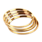 4 PCS Car Aluminum Wheel Hub Deroration Ring For Audi