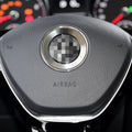 Car Aluminum Steering Wheel Decoration Ring For Volkswagen, For Volkswagen For Volkswagen Silver