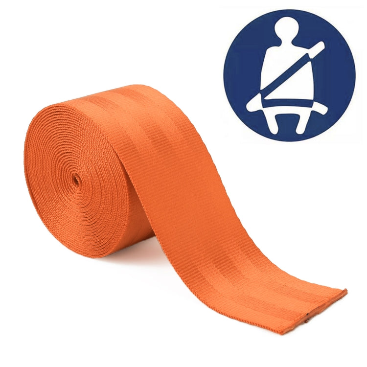 Car Modified Polyester Seat Belt Harness Racing Safety Seat Belt, Length: 3.6m – Durable Build, Easy to Use Orange