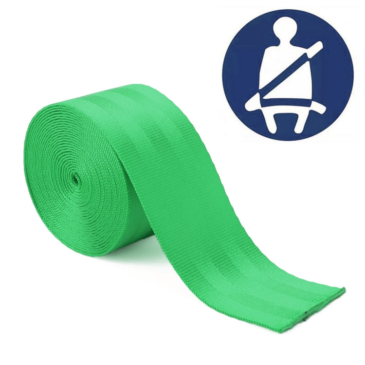 Car Modified Polyester Seat Belt Harness Racing Safety Seat Belt, Length: 3.6m – Durable Build, Easy to Use Green