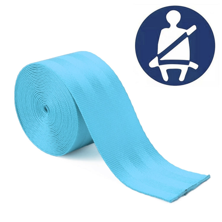 Car Modified Polyester Seat Belt Harness Racing Safety Seat Belt, Length: 3.6m – Durable Build, Easy to Use Baby Blue