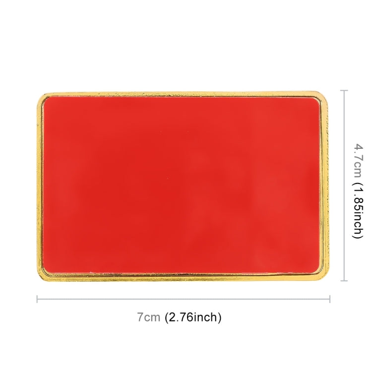 Universal Car Canada Flag Rectangle Shape VIP Metal Decorative Sticker, Canada Flag (Gold)
