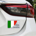Universal Car Italy Flag Rectangle Shape VIP Metal Decorative Sticker, Italy Flag (Silver) – Durable Build, Easy to Use Italy Flag (Silver) Silver