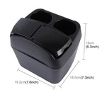 SHUNWEI SD-1605 Multifunction 3 in 1 Car Cup Holder Drink Bottle Can Garbage Can Portable Vehicle Trash Can Bin Rubbish Bin Organizer, SD-1605 Black, SD-1605 Khaki – Durable Build, Easy to Use