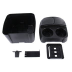 SHUNWEI SD-1605 Multifunction 3 in 1 Car Cup Holder Drink Bottle Can Garbage Can Portable Vehicle Trash Can Bin Rubbish Bin Organizer, SD-1605 Black, SD-1605 Khaki – Durable Build, Easy to Use