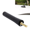 Carbon Fiber Aluminum Short Antenna Polished Universal Screws Base(Medium Size), 8cm 8cm Black