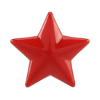 Star Pattern Car Metal Body Decorative Sticker, Star Pattern (Red), Star Pattern (Silver)