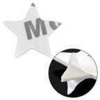 Star Pattern Car Metal Body Decorative Sticker, Star Pattern (Red), Star Pattern (Silver)
