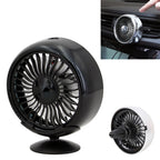 Multi-function Portable Car Air Outlet Sucker Electric Cooling Fan, Multi-function (Black), Multi-function (Silver) Multi-function (Black) Black