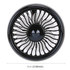 Multi-function Portable Car Air Outlet Sucker Electric Cooling Fan, Multi-function (Black), Multi-function (Silver)