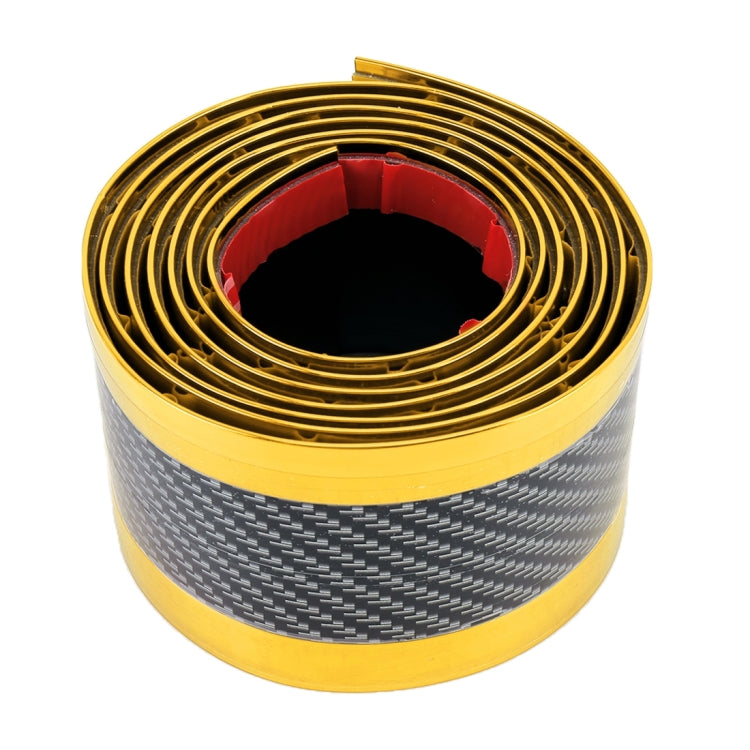 Universal Electroplate Carbon Fibre Car Door Threshold Decoration Strip Decorative Sticker, Size : 5CM x 2M, 5CM x 2M (Gold), 5CM x 2M (Red), 5CM x 2M (Silver) – Durable Build, Easy to Use