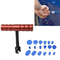 19 in 1 Auto Repair Body Tool Kit Paintless Dent Repair Hail Removal Small Red T Bar Slide Hammer Dent Repair Tool Kit, 19 in 1 Small Red T Bar 19 in 1 Small Red T Bar