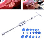19 in 1 Auto Repair Body Tool Kit Paintless Dent Repair Hail Removal Silver T Bar Slide Hammer Dent Repair Tool Kit, 19 PCS Silver T Bar 19 PCS Silver T Bar
