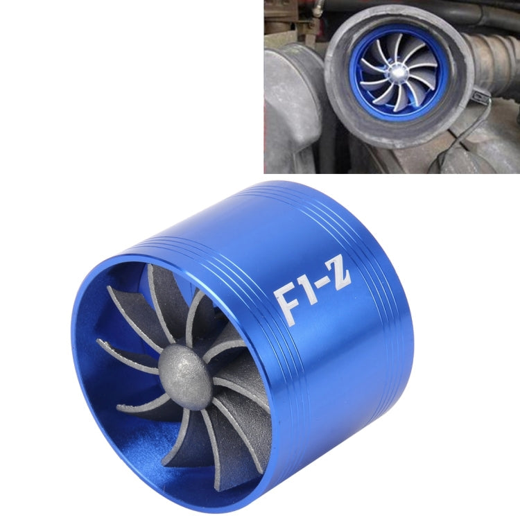 Car Stainless Universal Supercharger F1-Z Single Side Turbine Air Intake Fuel Saver Turbo Turboing Charger Fan Set kit, Single Side Single Side