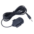 Car Audio Microphone 3.5mm Jack Plug 2 Pole Mono Mic Stereo Mini Wired External Sticker Microphone Player for Auto DVD Radio, Cable Length: 2.1m, Cable Length: 2.1m Cable Length: 2.1m
