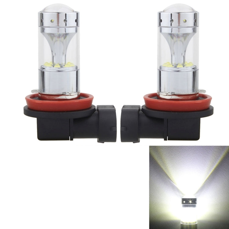 2 PCS H8/H11 60W 1200 LM 6000K Car Fog Lights with 12 CREE XB-D LED Lamps, DC 12V, H8/H11 H8 H11