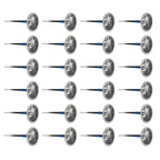 24 PCS 4mm Mushroom Nail-tyre Film Tyre Cold Patch Film Rubber Tire Repair Kit, 4mm