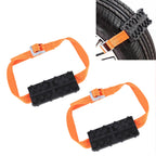 2 PCS Universal Car Snow Chains Mud Tires Traction Mat Wheel Chain Non-slip Tracks Auto Winter Road Turnaround Tool Anti Slip Grip Tracks, Anti Slip Grip Tracks Anti Slip Grip Tracks