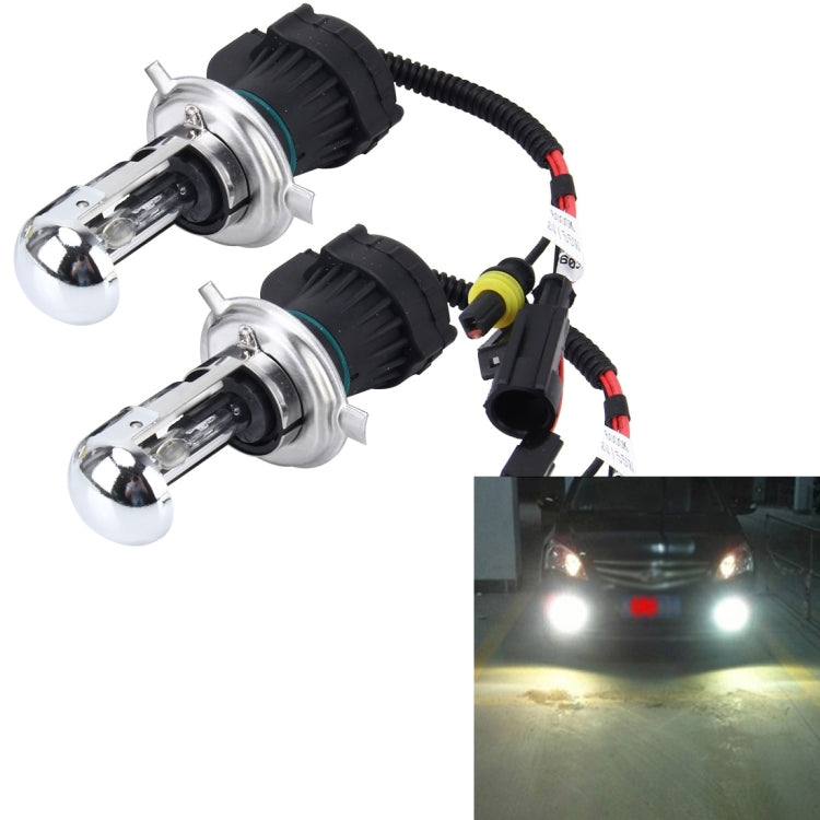 2 PCS H4 55W 4300K HID Bulbs Xenon Lights Lamps, AC 12V, H4 H4