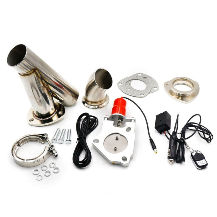 CNSPEED Stainless Steel Car Remote Control Electric Exhaust Valve Pipe Set, Size: 2.5 inch, Size: 2.5 inch Size: 2.5 inch