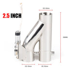 CNSPEED Y Shape 2 In 1 Car Remote Control Electric Exhaust Valve Pipe, Size: 2.5 inch, Size: 2.5 inch